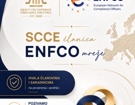 Udruženje za usklađenost u poslovanju i etiku postalo član Europske mreže za compliance (ENFCO – European Network for Compliance Officers)  🇲🇪🤝🇪🇺